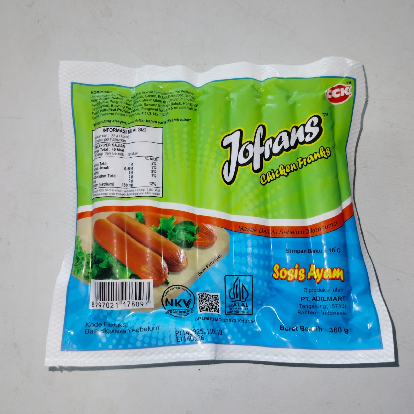 Jofrans Chicken Franks