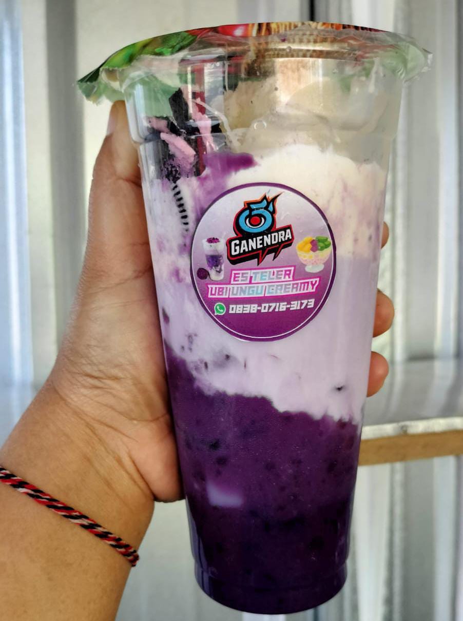 ini foto usaha es teler ubi ungu original