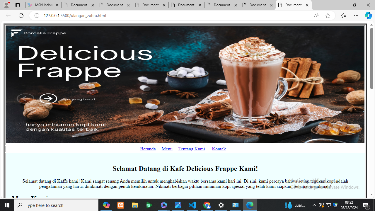 Sample portfolio image with a simple landscape of hills and sky